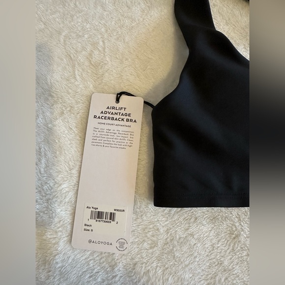 Alo yoga airlift advantage racerback bra black NWT Small S - Picture 5 of 5